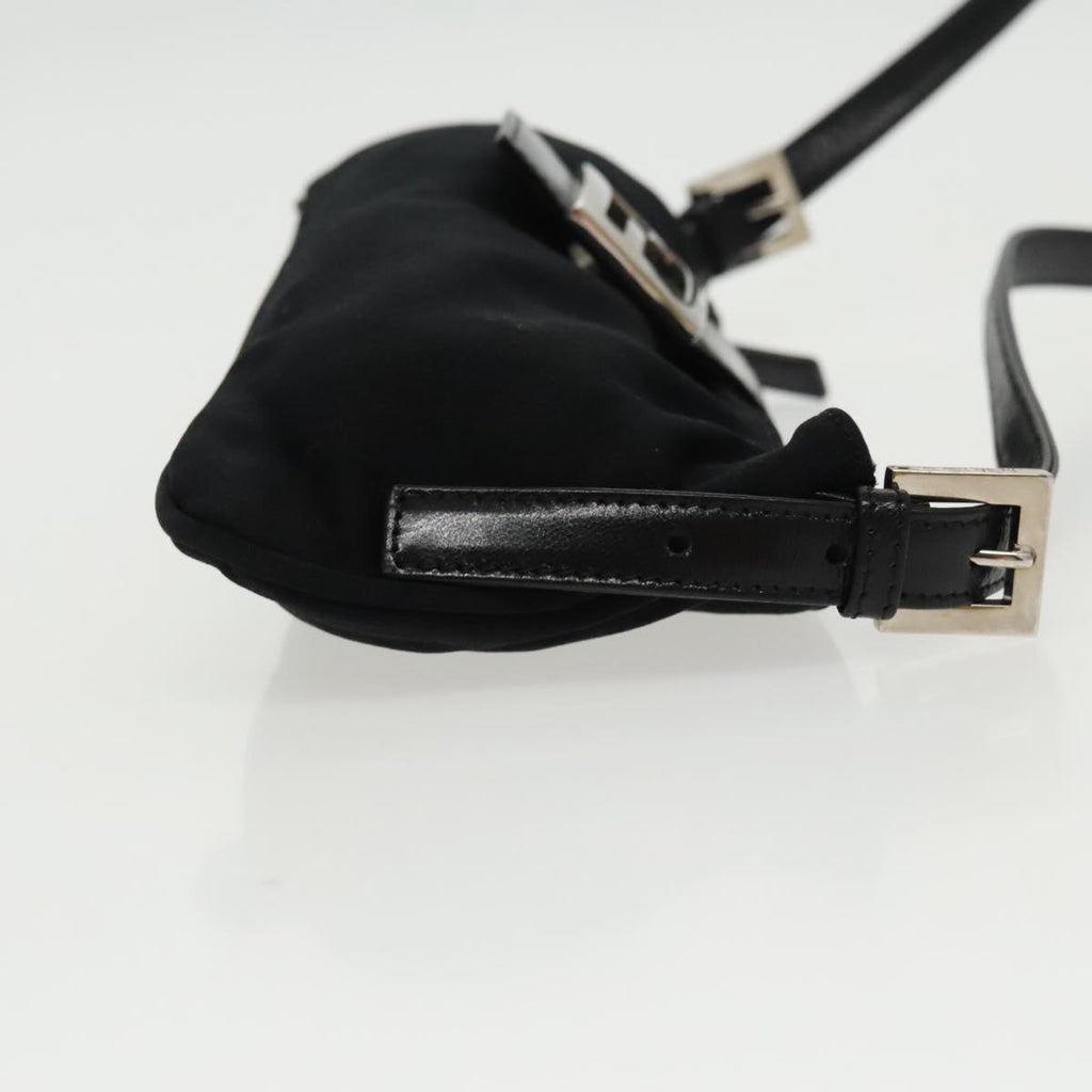 FENDI Shoulder Bag Nylon Black Silver ep6065