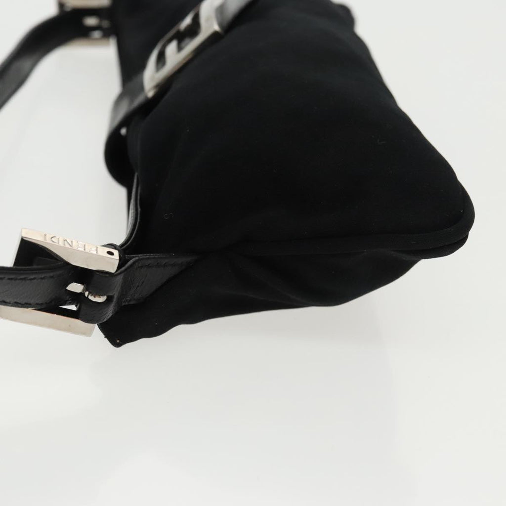 FENDI Shoulder Bag Nylon Black Silver ep6065