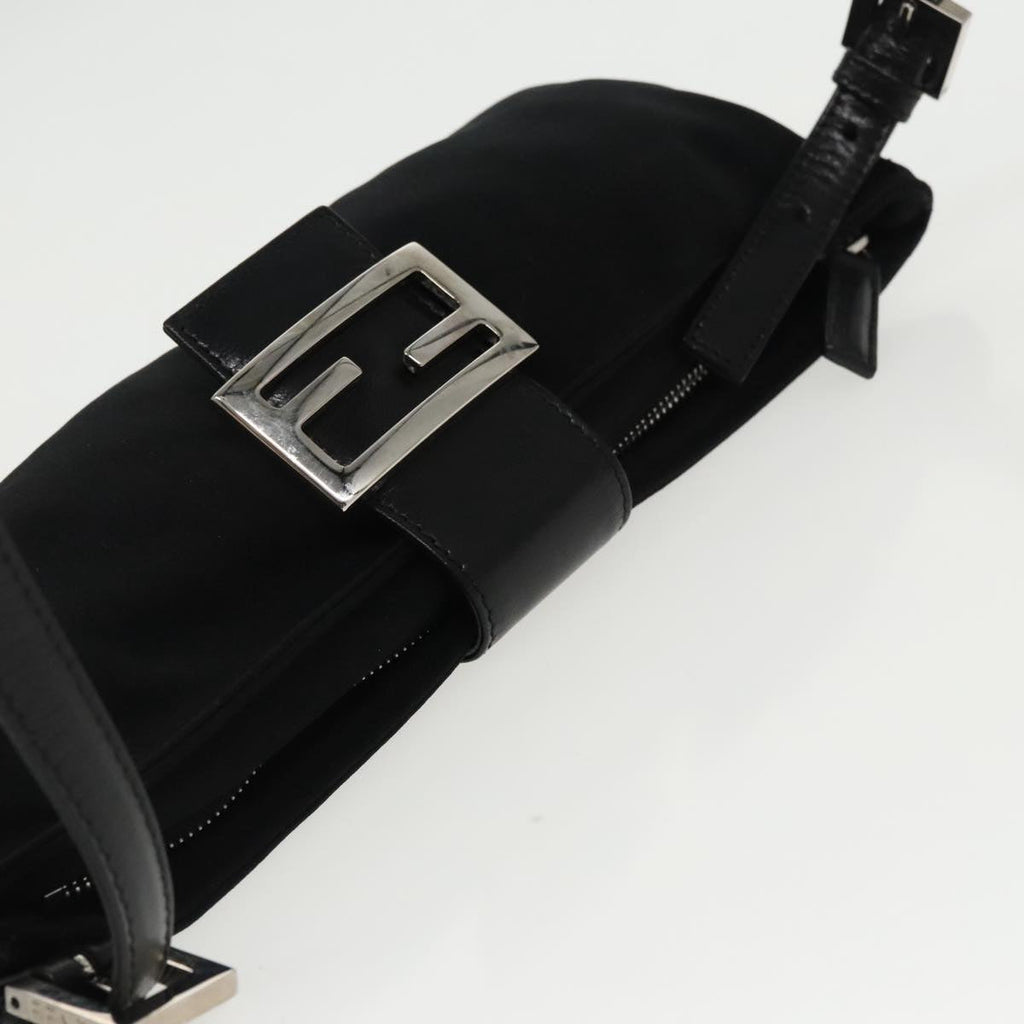 FENDI Shoulder Bag Nylon Black Silver ep6065