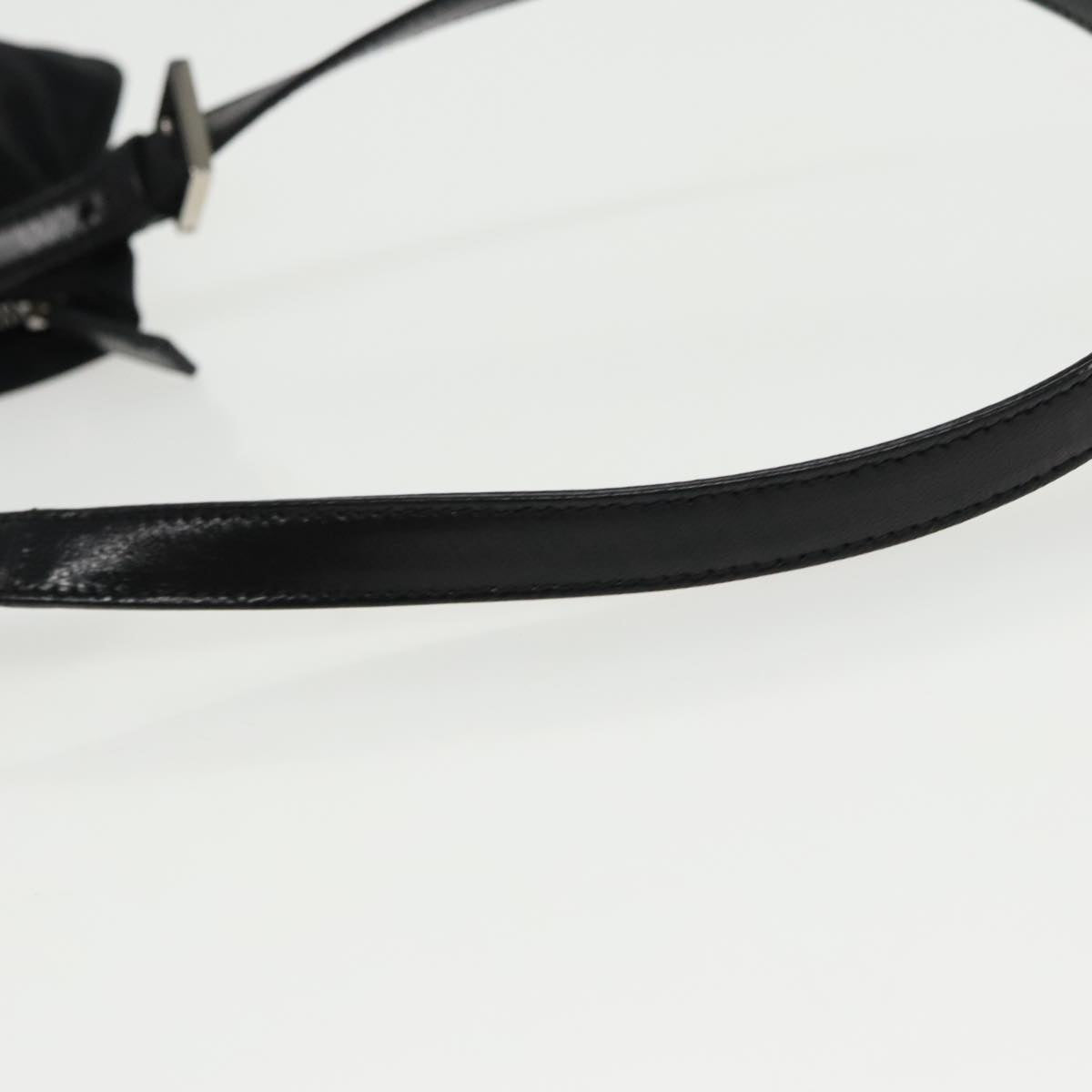 FENDI Shoulder Bag Nylon Black Silver ep6065