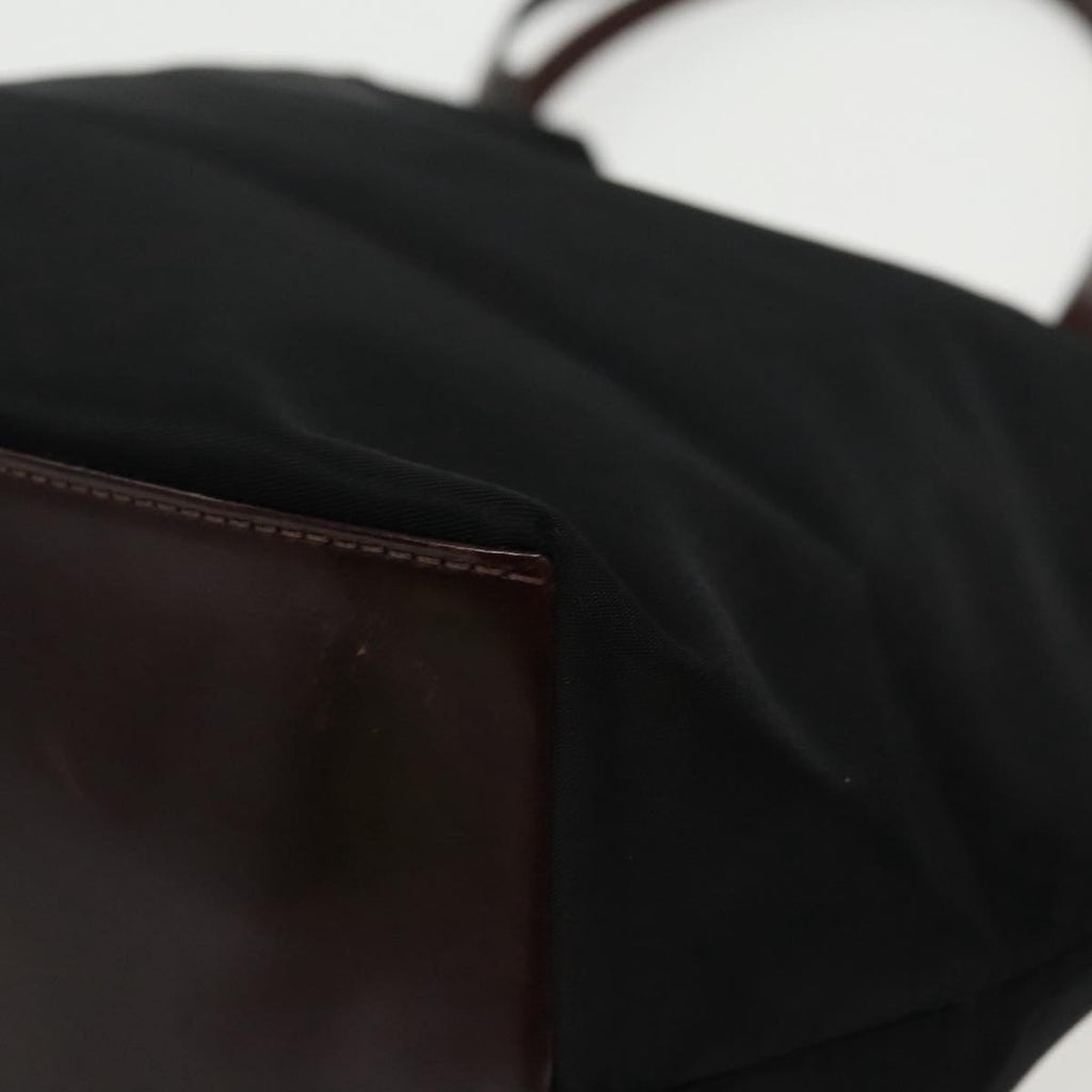 FENDI Hand Bag Nylon Black Silver ep6196