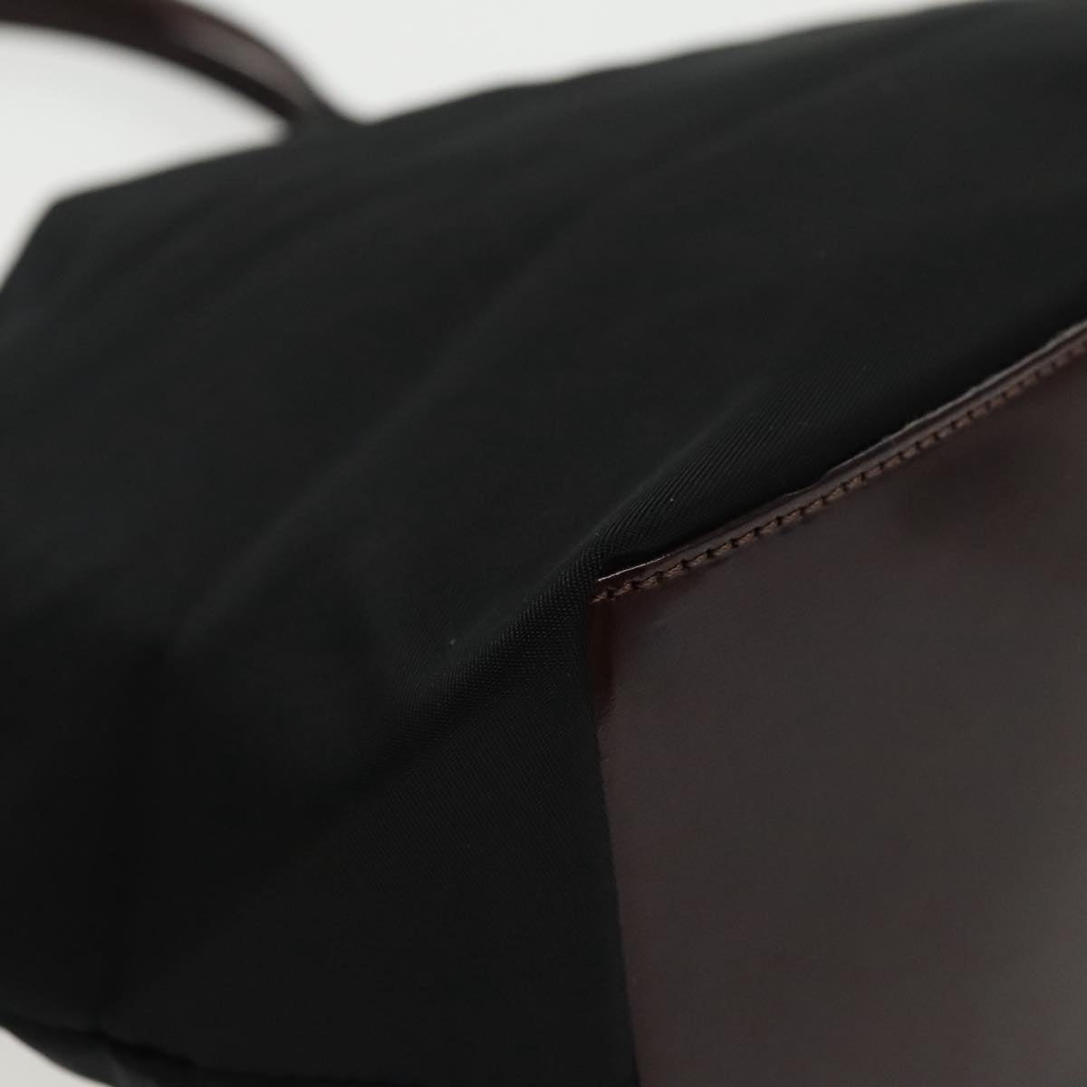 FENDI Hand Bag Nylon Black Silver ep6196