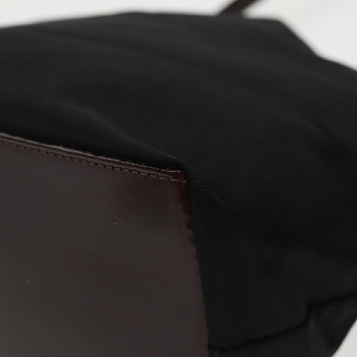 FENDI Hand Bag Nylon Black Silver ep6196