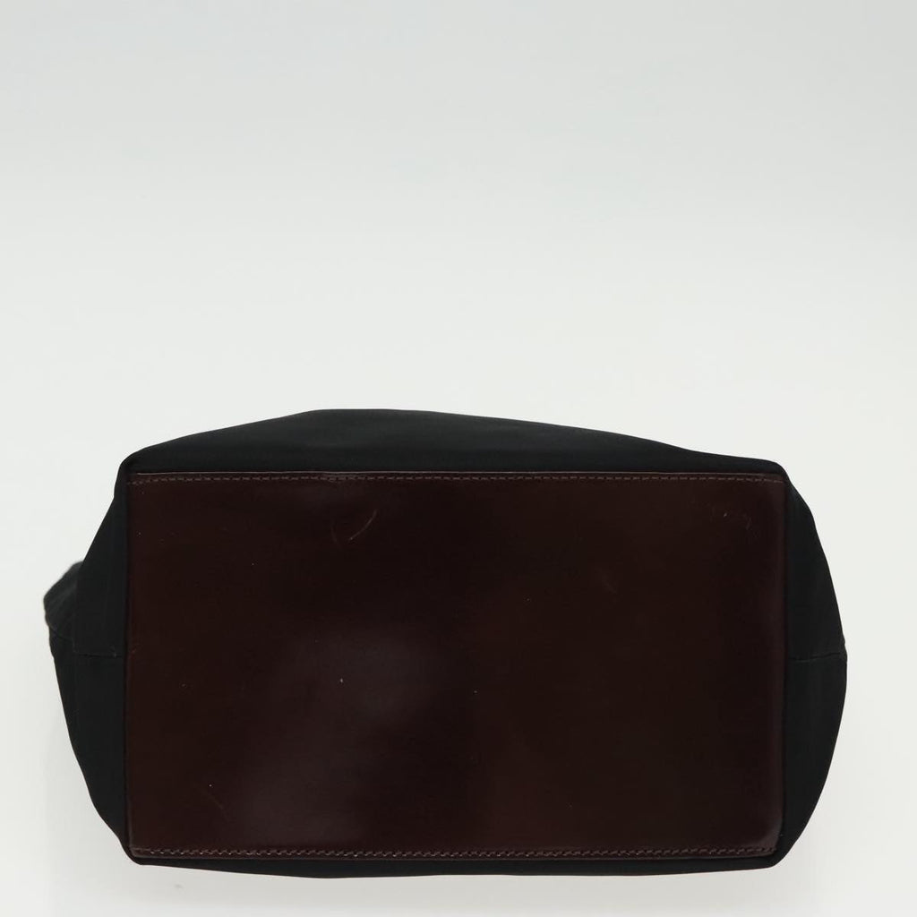 FENDI Hand Bag Nylon Black Silver ep6196