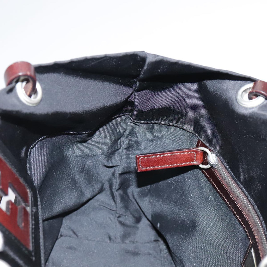 FENDI Hand Bag Nylon Black ep6199