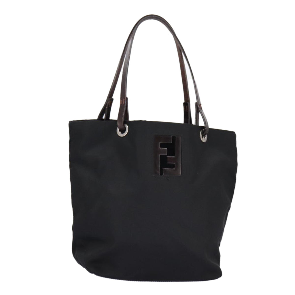 FENDI Hand Bag Nylon Black ep6199