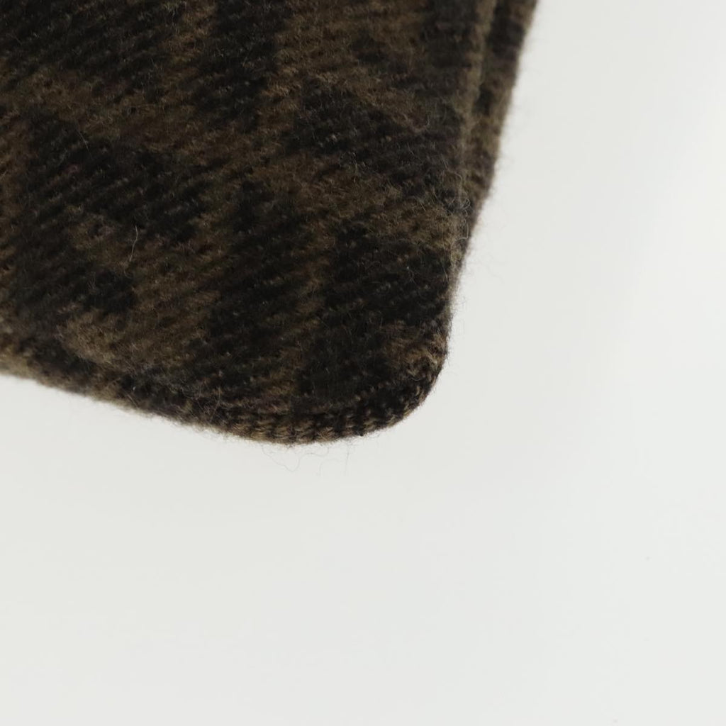 FENDI Zucca Canvas Tote Bag Wool Brown Black ep6200