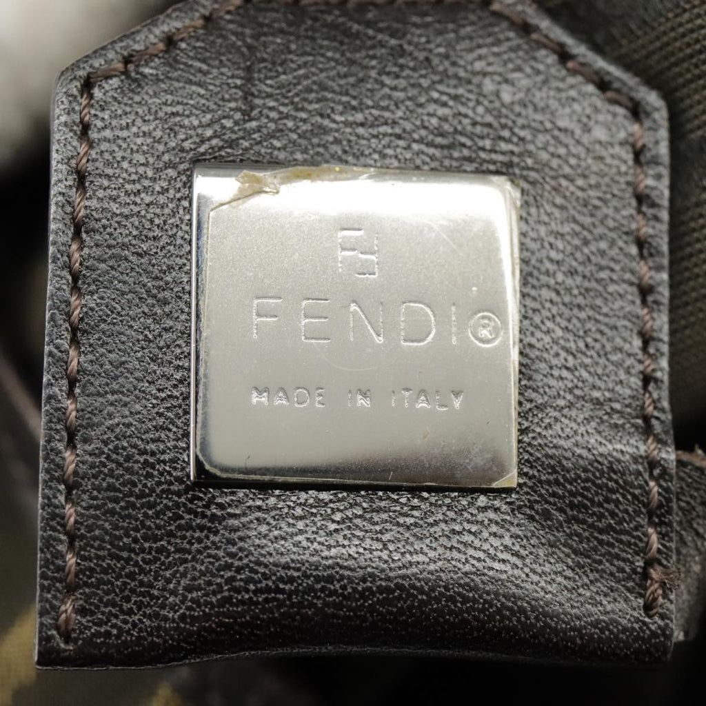 FENDI Zucca Canvas Tote Bag Brown Black ep6212