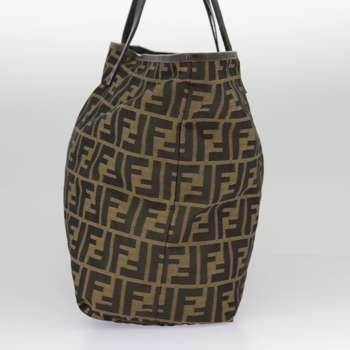 FENDI Zucca Canvas Tote Bag Brown Black ep6212