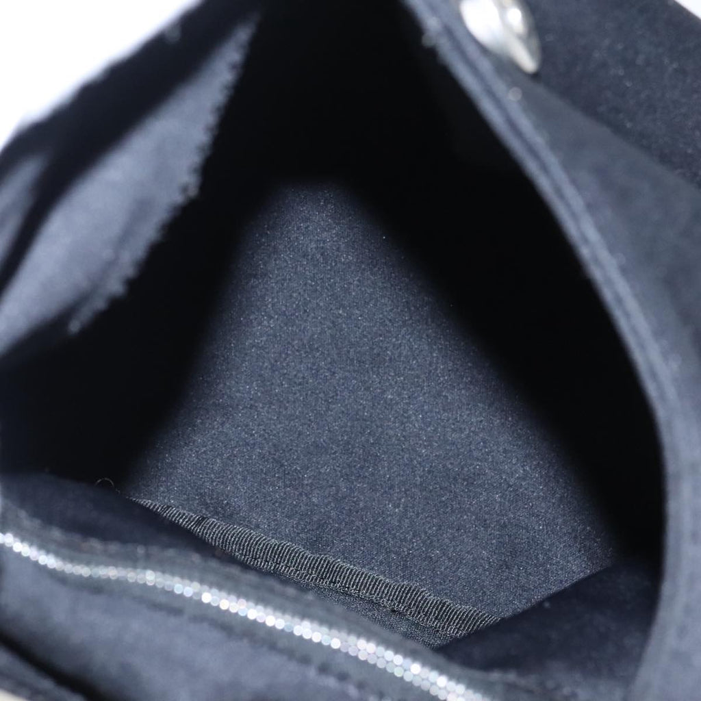 FENDI Mamma Baguette Shoulder Bag Nylon Black Silver ep6221