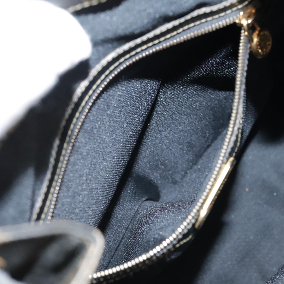 FENDI Pecan Canvas Backpack Brown Black gold ep6248