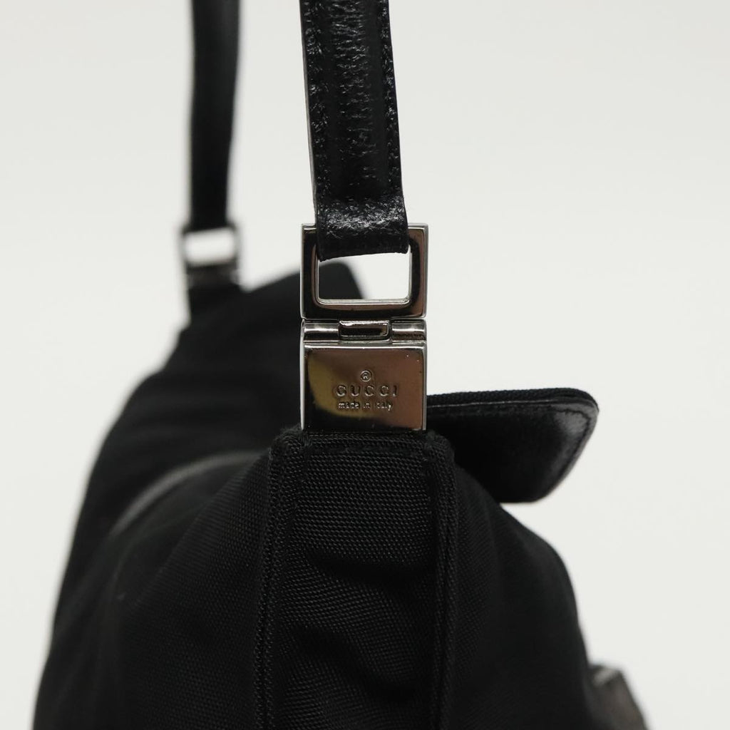 GUCCI Jackie Hand Bag Canvas Black Silver 001 3355 ep6257
