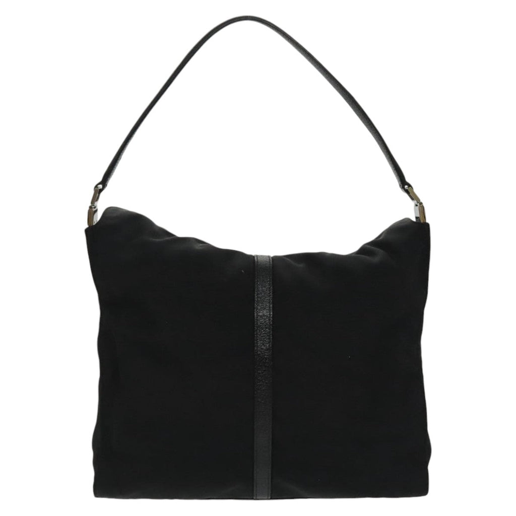 GUCCI Jackie Hand Bag Canvas Black Silver 001 3355 ep6257