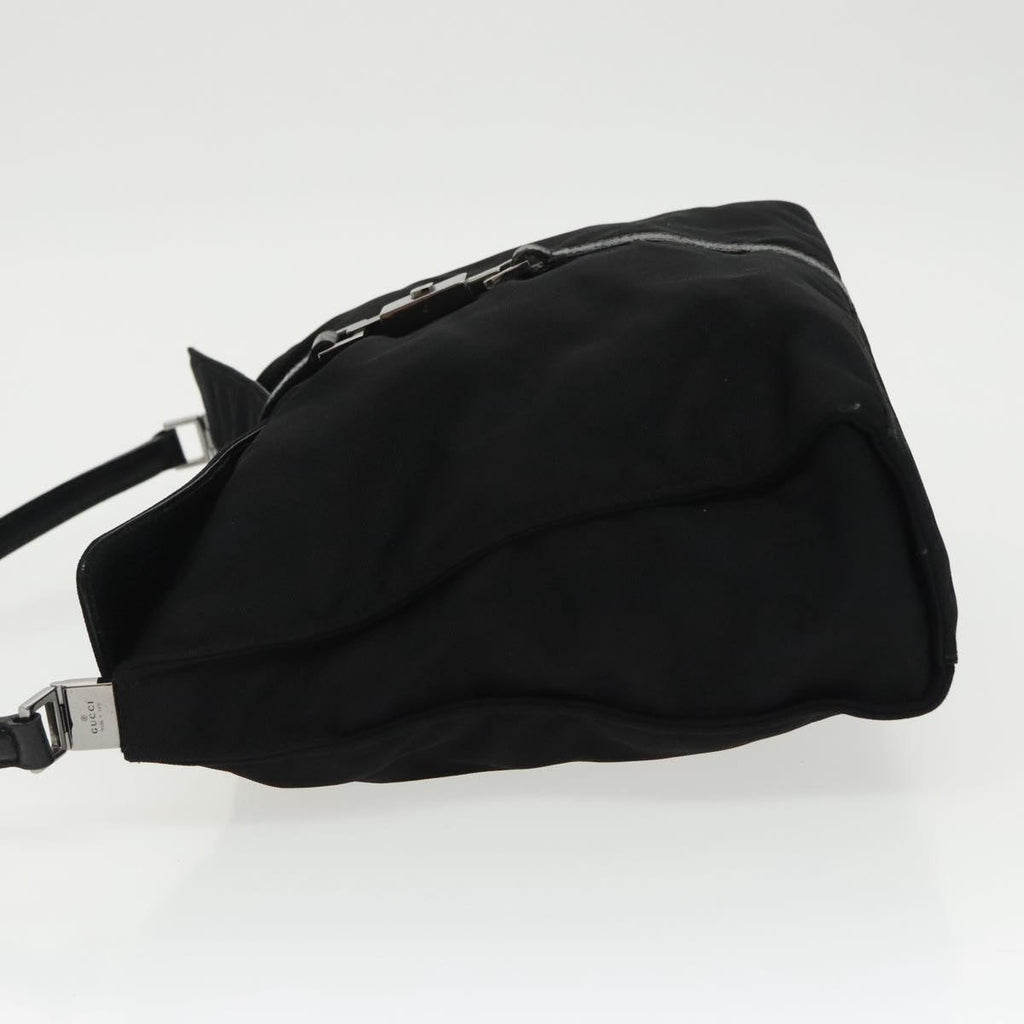 GUCCI Jackie Hand Bag Canvas Black Silver 001 3355 ep6257