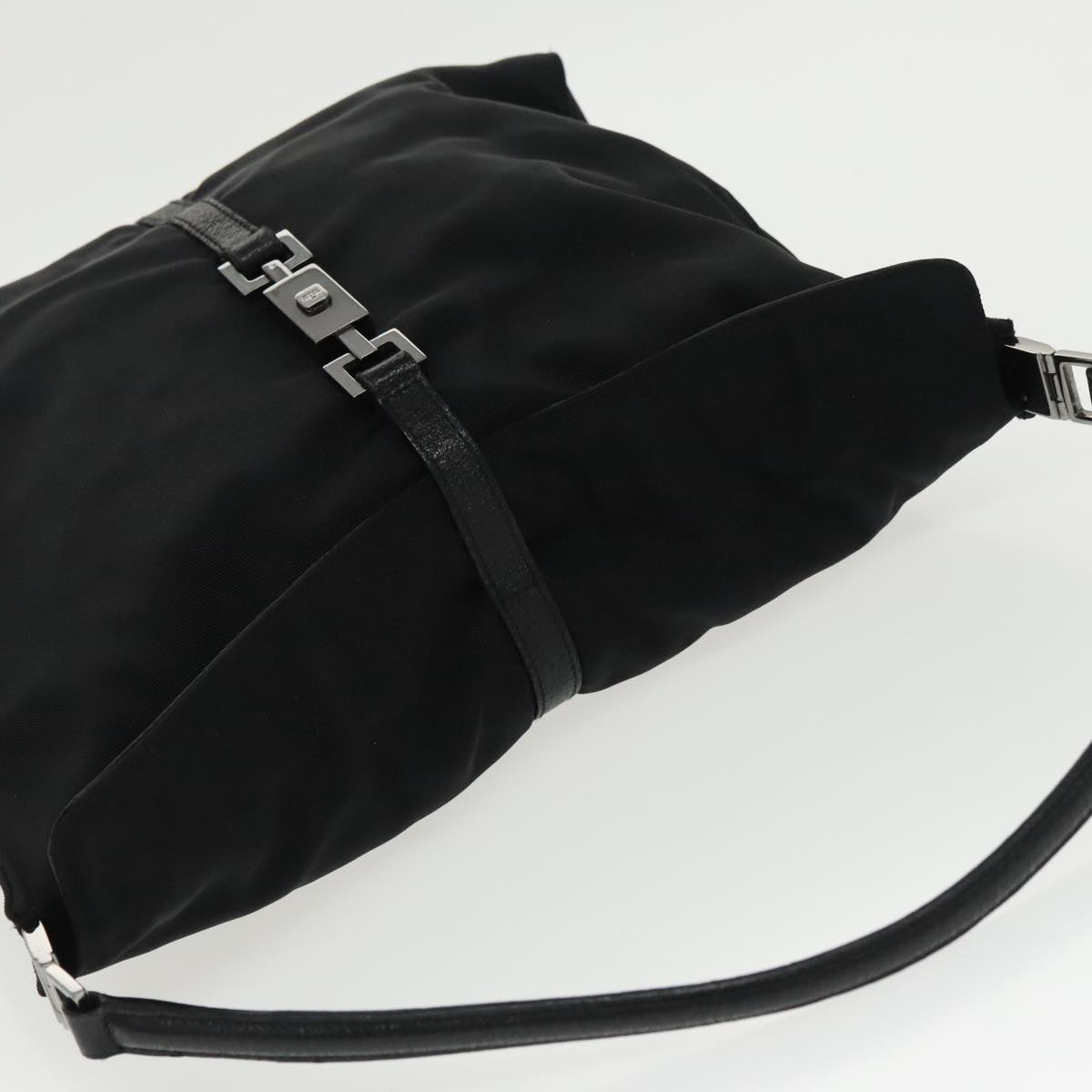GUCCI Jackie Hand Bag Canvas Black Silver 001 3355 ep6257