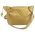 CHANEL V Stitch Chain Tote Bag Lamb Skin Gold Tone CC ep6263