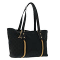 GUCCI GG Canvas Sherry Line Tote Bag Black White 137396 ep6288
