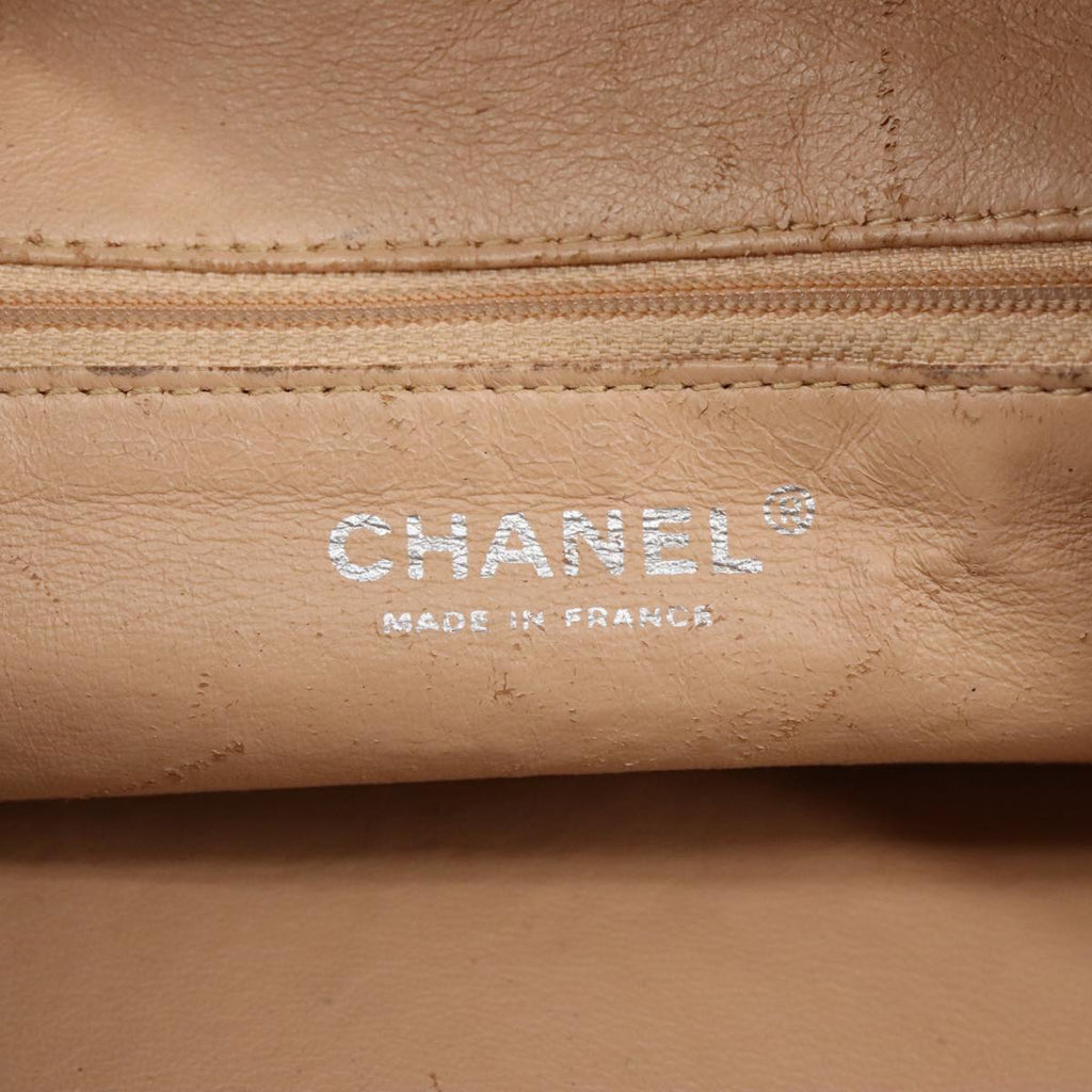 CHANEL COCO Mark Chain Hand Bag Leather Pink Silver CC ep6290