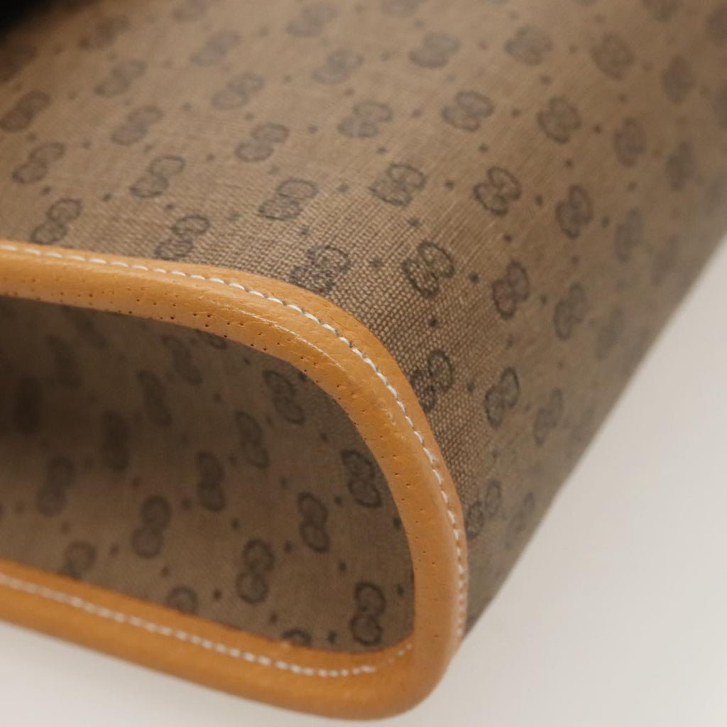 GUCCI Micro GG Supreme Shoulder Bag PVC Beige Gold ep6309