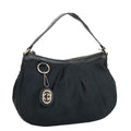 GUCCI GG Canvas Shoulder Bag Black Gold 232955 ep6310