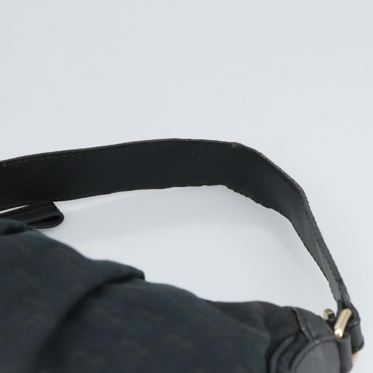 GUCCI GG Canvas Shoulder Bag Black Gold 232955 ep6310