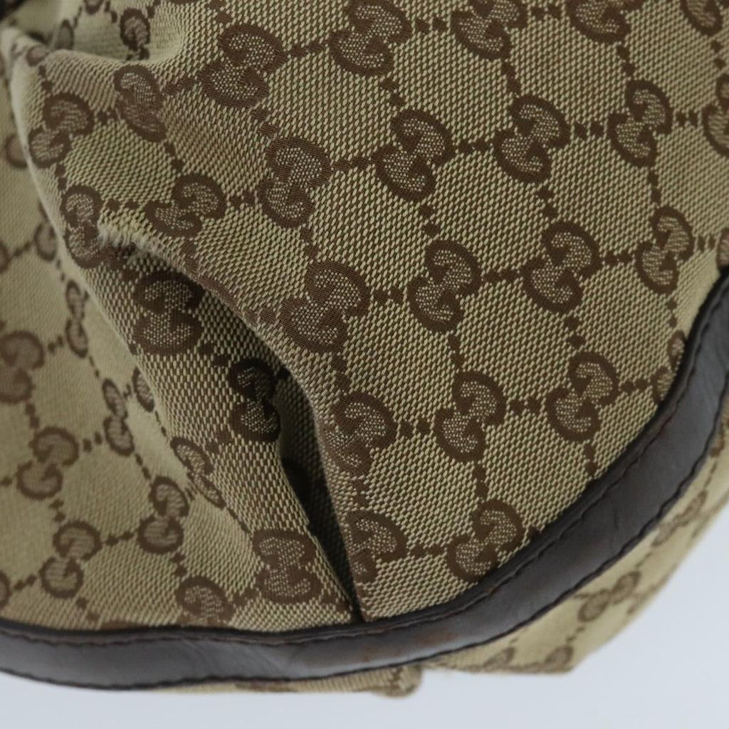 GUCCI GG Canvas Hand Bag Beige Gold 269953 ep6313