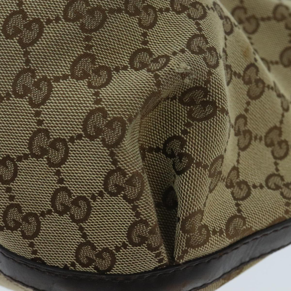 GUCCI GG Canvas Hand Bag Beige Gold 269953 ep6313