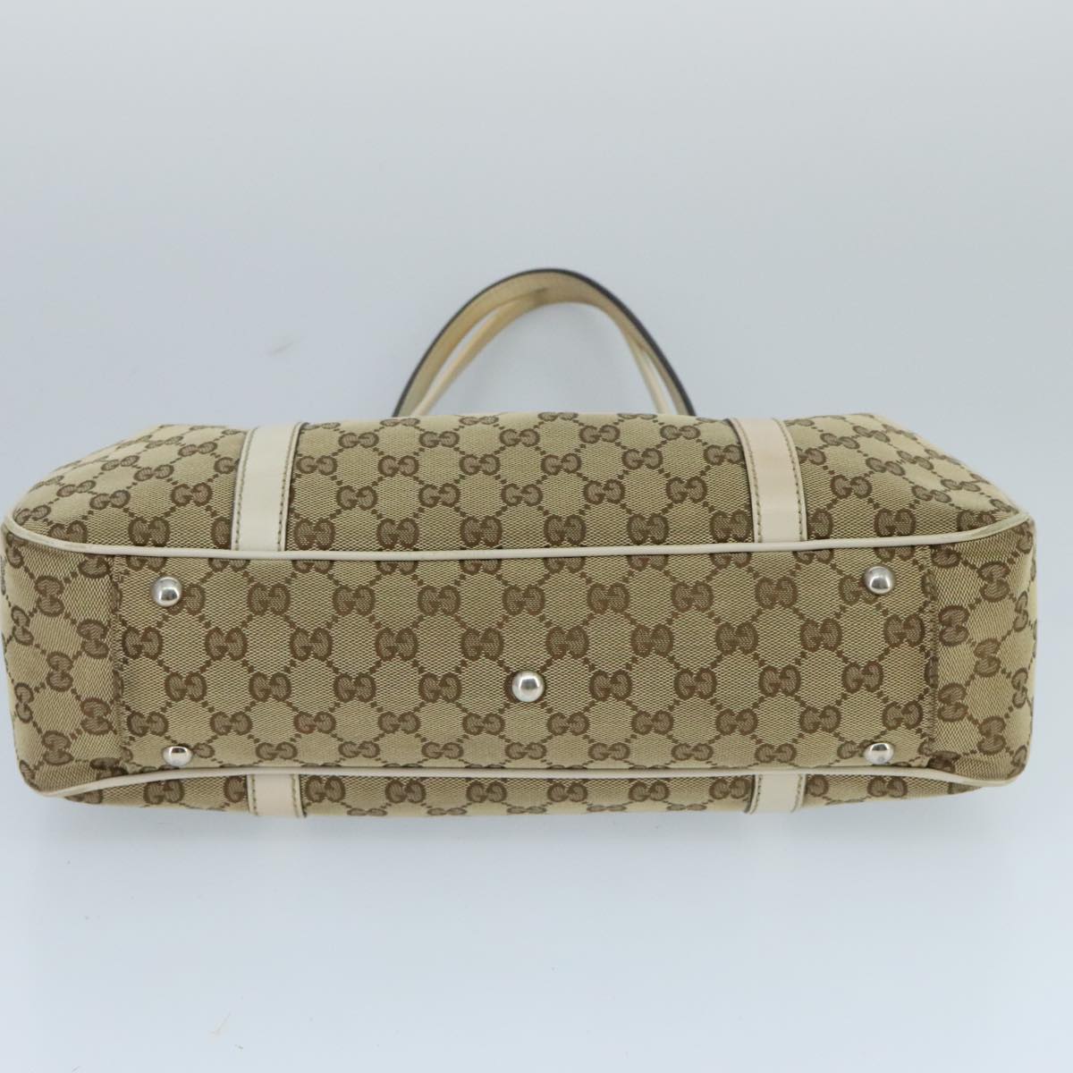 GUCCI GG Canvas GG Twins Tote Bag Beige Gold 232957 ep6314