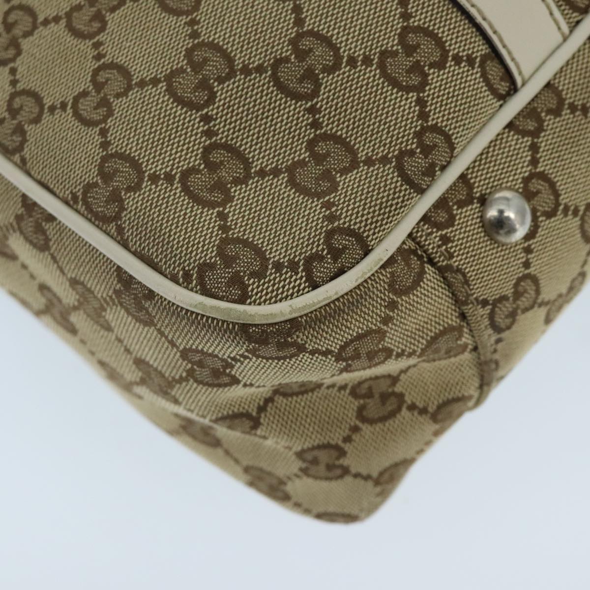 GUCCI GG Canvas GG Twins Tote Bag Beige Gold 232957 ep6314