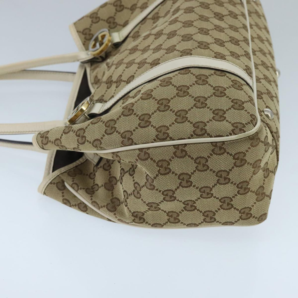 GUCCI GG Canvas GG Twins Tote Bag Beige Gold 232957 ep6314