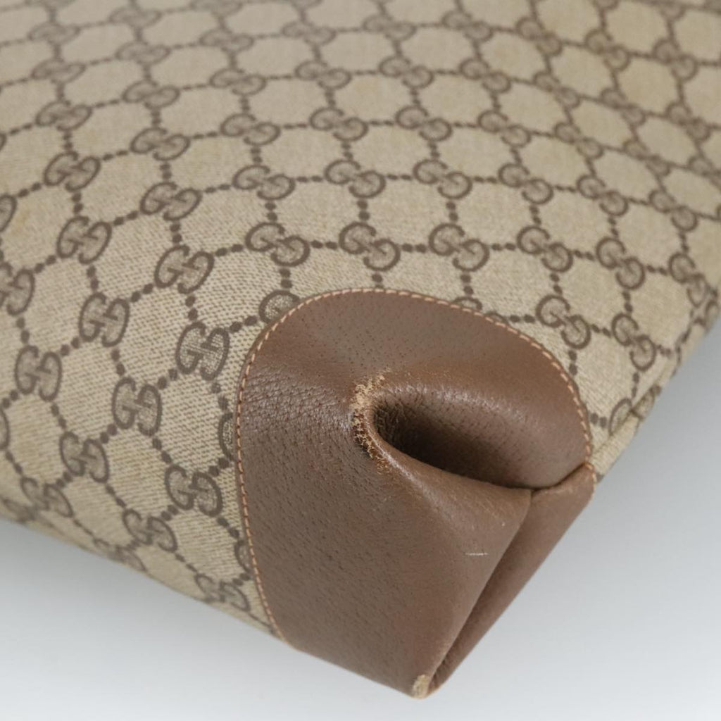 GUCCI GG Supreme Web Sherry Line Interlocking Tote Bag PVC Beige ep6353
