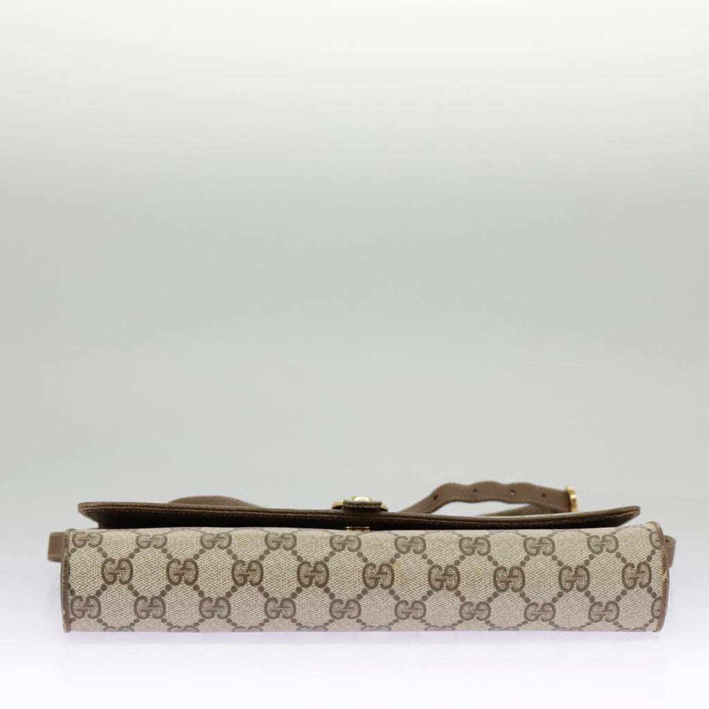 GUCCI GG Supreme Shoulder Bag PVC Beige Gold 904 02 050 ep6356