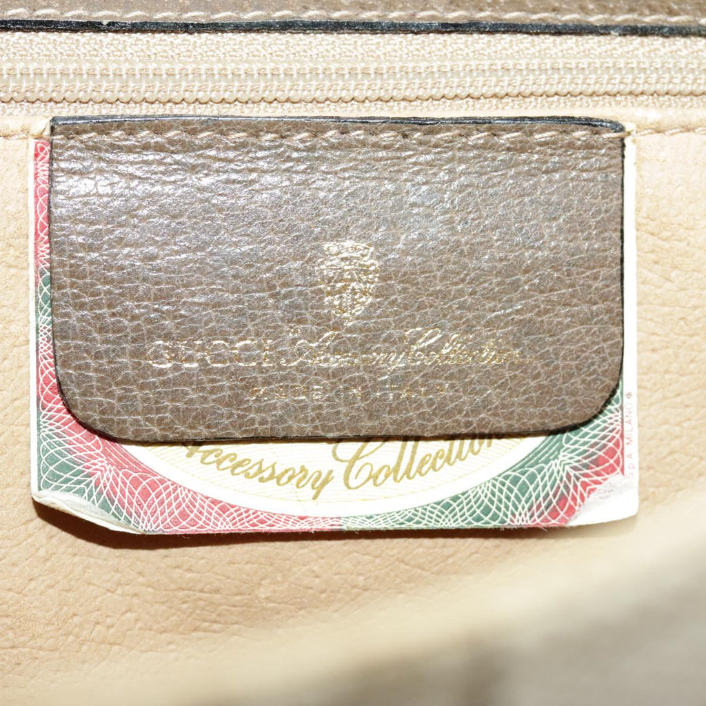 GUCCI GG Supreme Shoulder Bag PVC Beige Gold 904 02 050 ep6356