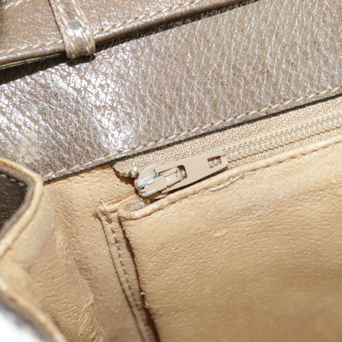 GUCCI GG Supreme Shoulder Bag PVC Beige Gold 904 02 050 ep6356
