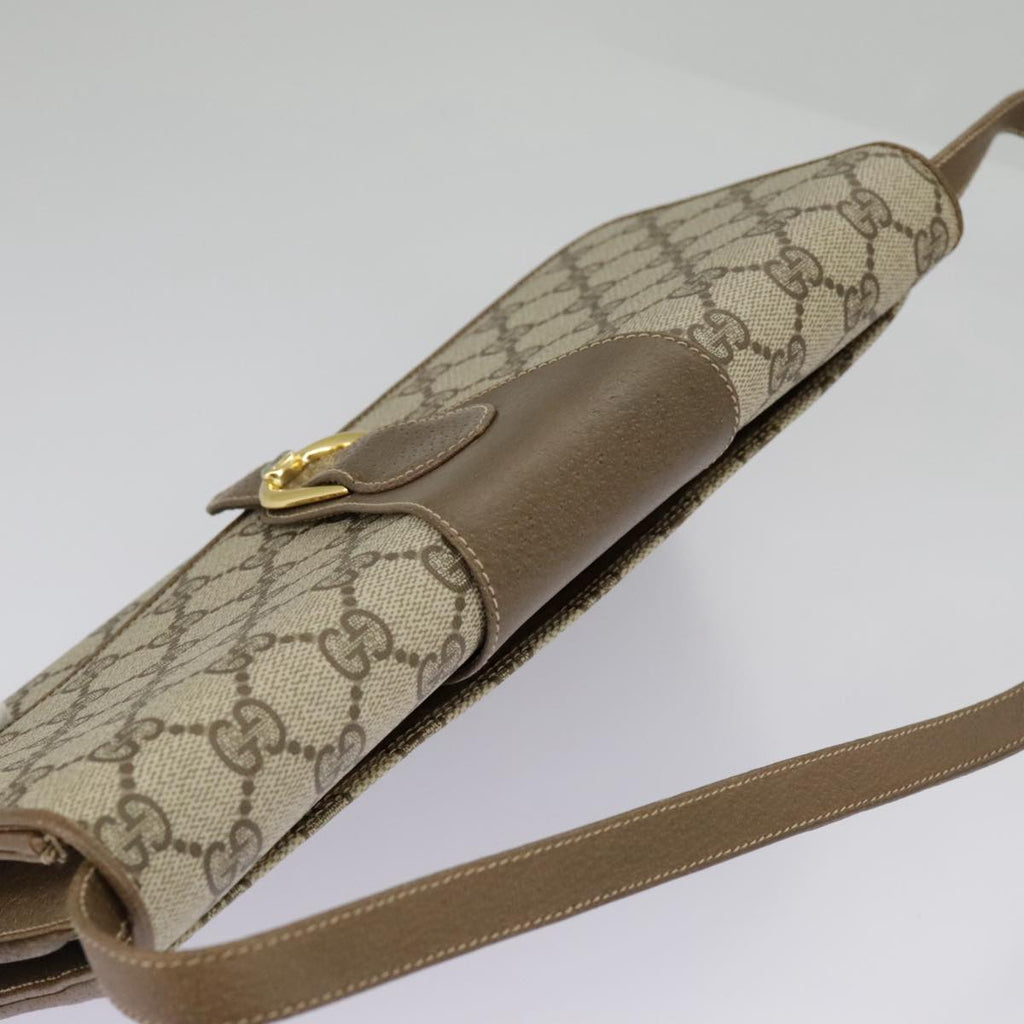 GUCCI GG Supreme Shoulder Bag PVC Beige Gold 904 02 050 ep6356
