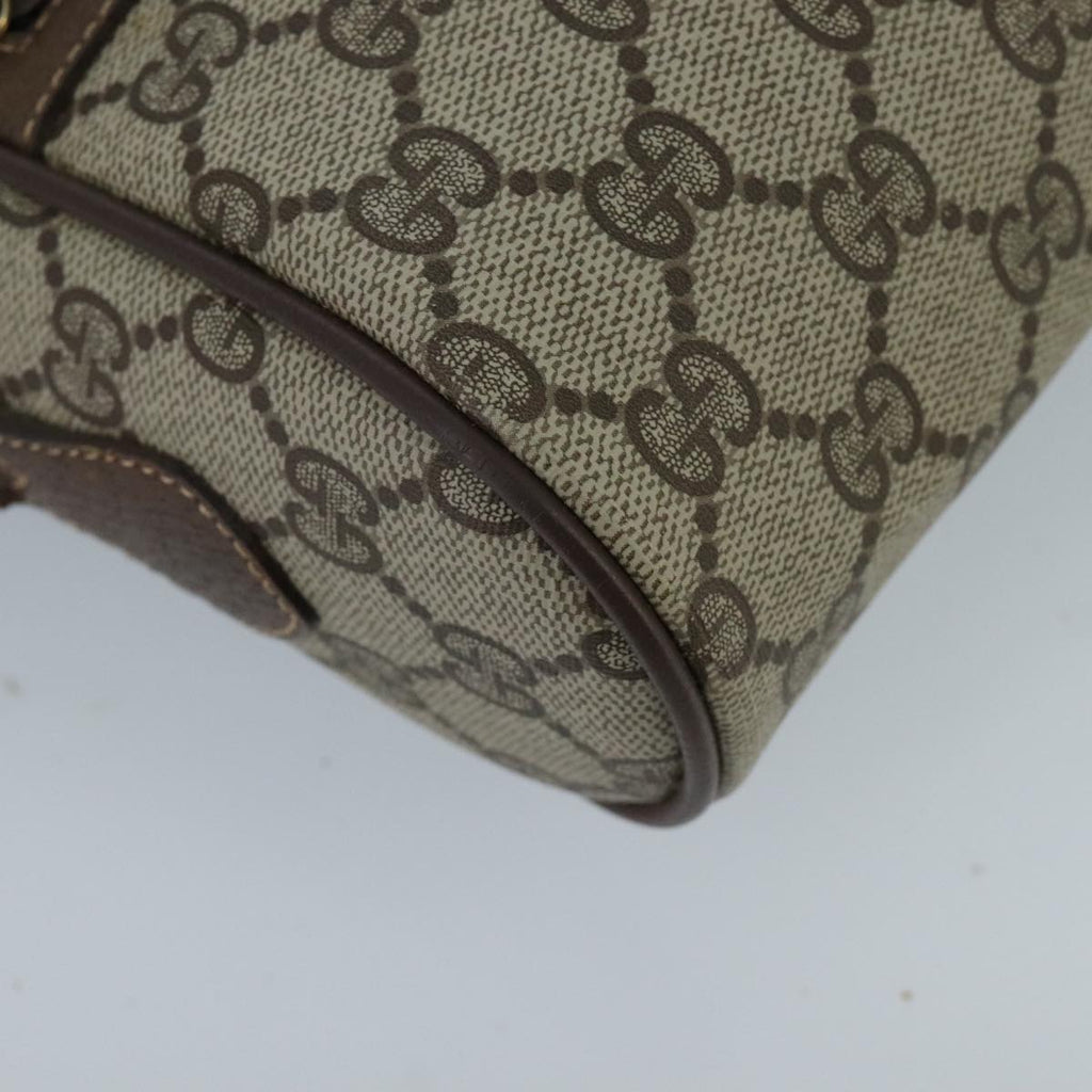 GUCCI GG Supreme Web Sherry Line Shoulder Bag PVC Beige Red Green ep6358