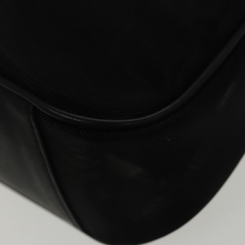 GUCCI Bamboo Mesh Hand Bag Nylon Black 001 5638 ep6383