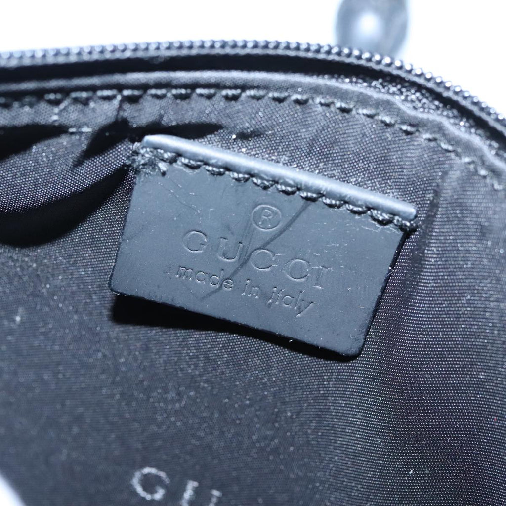 GUCCI Bamboo Mesh Hand Bag Nylon Black 001 5638 ep6383