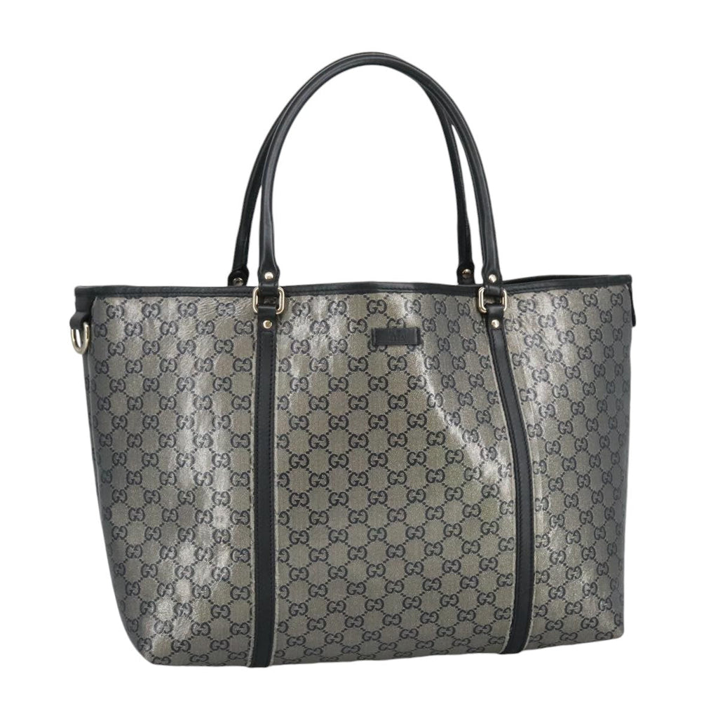 GUCCI GG Crystal Tote Bag Navy Gold 197954 ep6395
