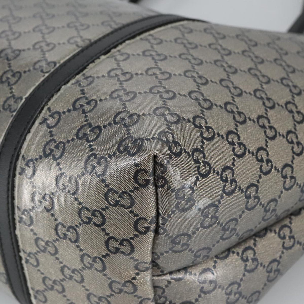 GUCCI GG Crystal Tote Bag Navy Gold 197954 ep6395