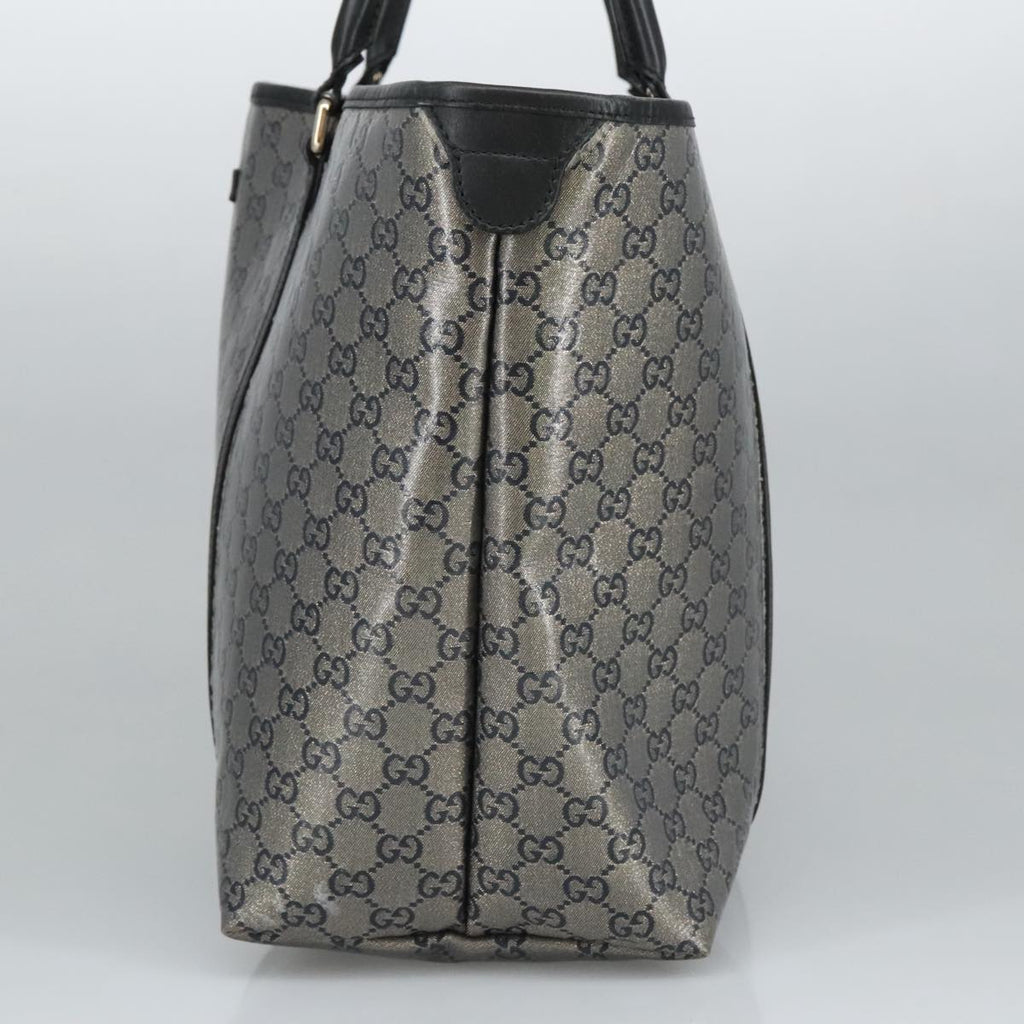 GUCCI GG Crystal Tote Bag Navy Gold 197954 ep6395