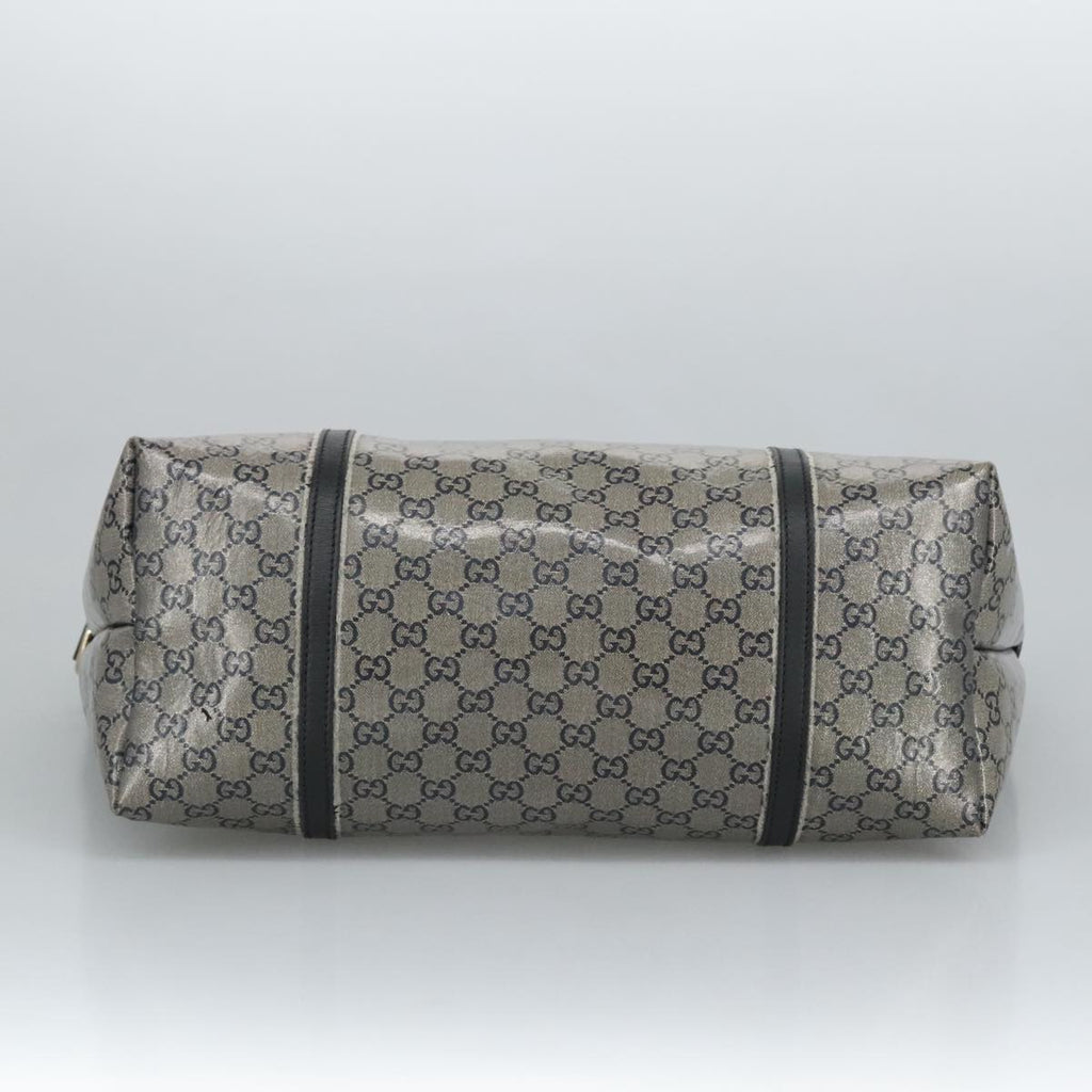 GUCCI GG Crystal Tote Bag Navy Gold 197954 ep6395