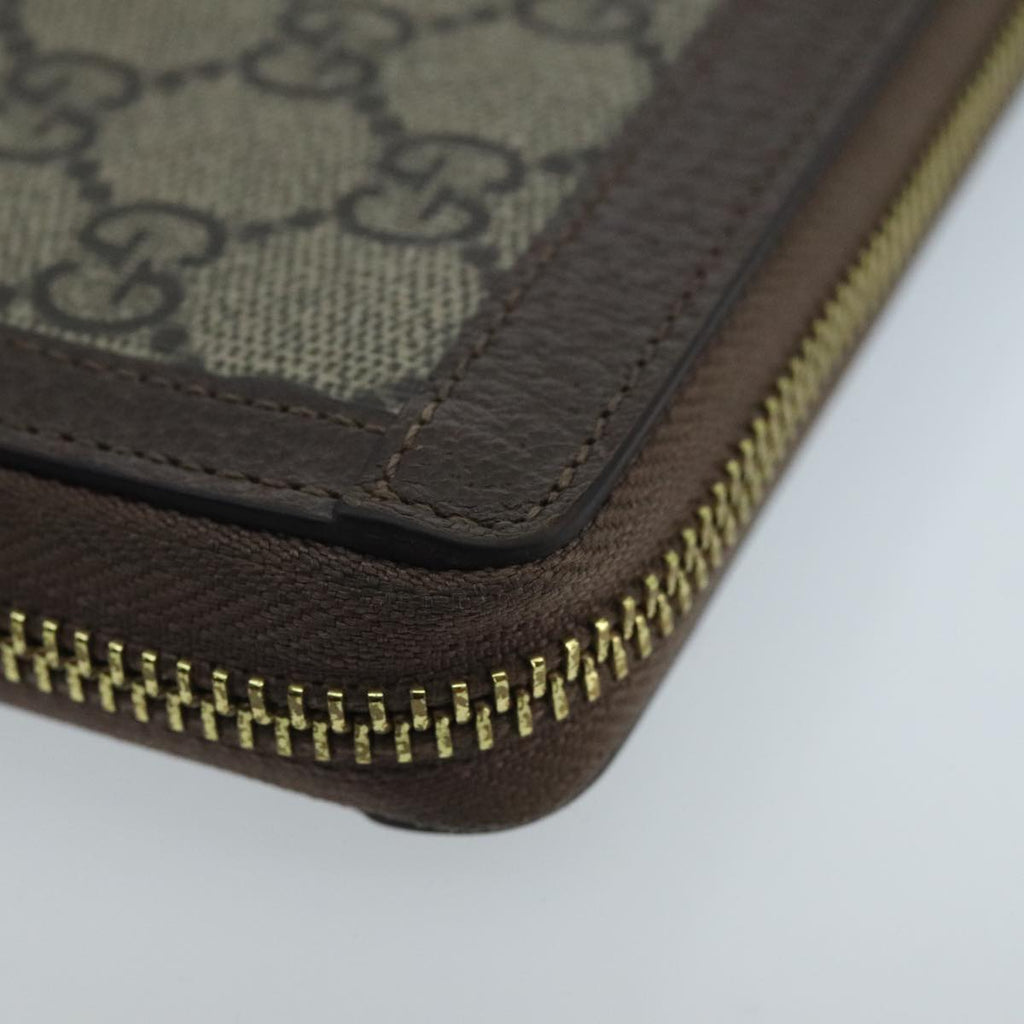 GUCCI GG Ophidia WebSherry Line Wallet PVC Beige Red Green ep6413