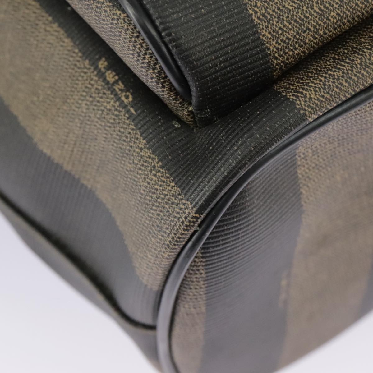 FENDI Pecan Canvas Backpack Brown Black gold ep6451