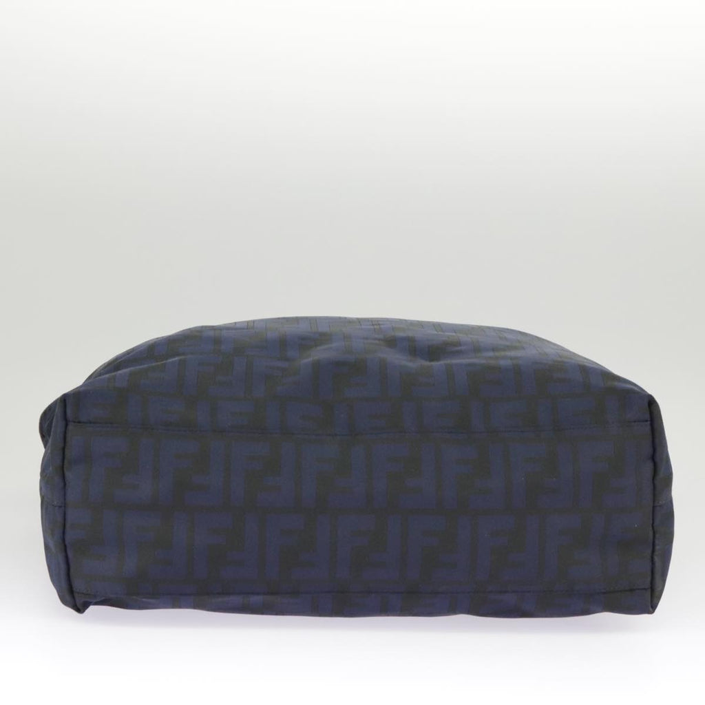 FENDI Zucca Canvas Tote Bag Gold Navy ep6478