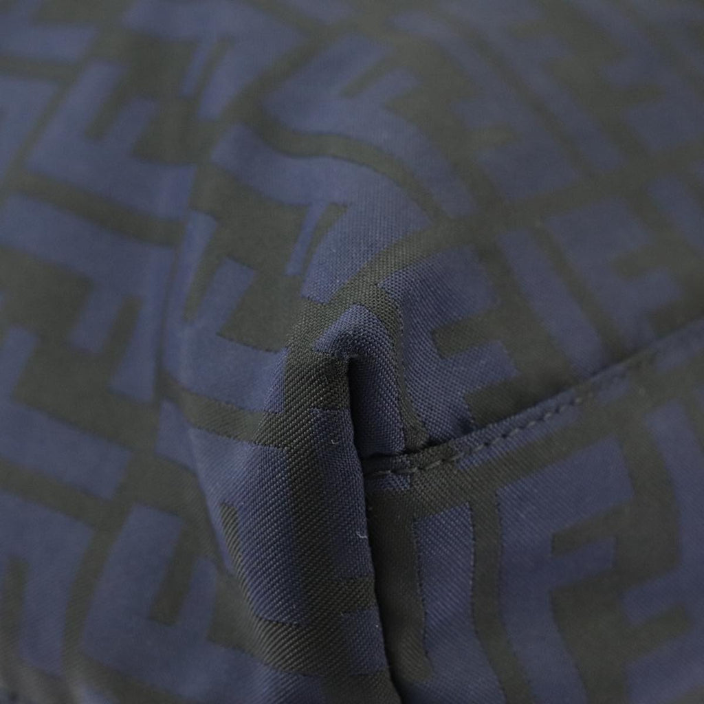 FENDI Zucca Canvas Tote Bag Gold Navy ep6478