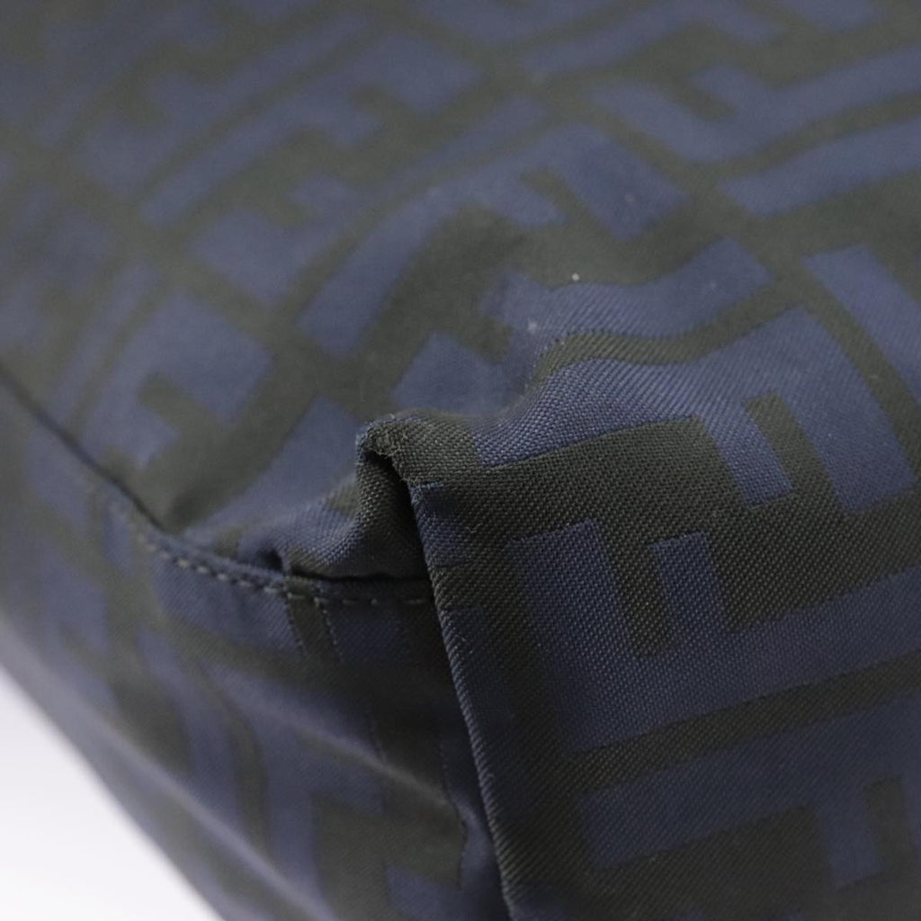 FENDI Zucca Canvas Tote Bag Gold Navy ep6478