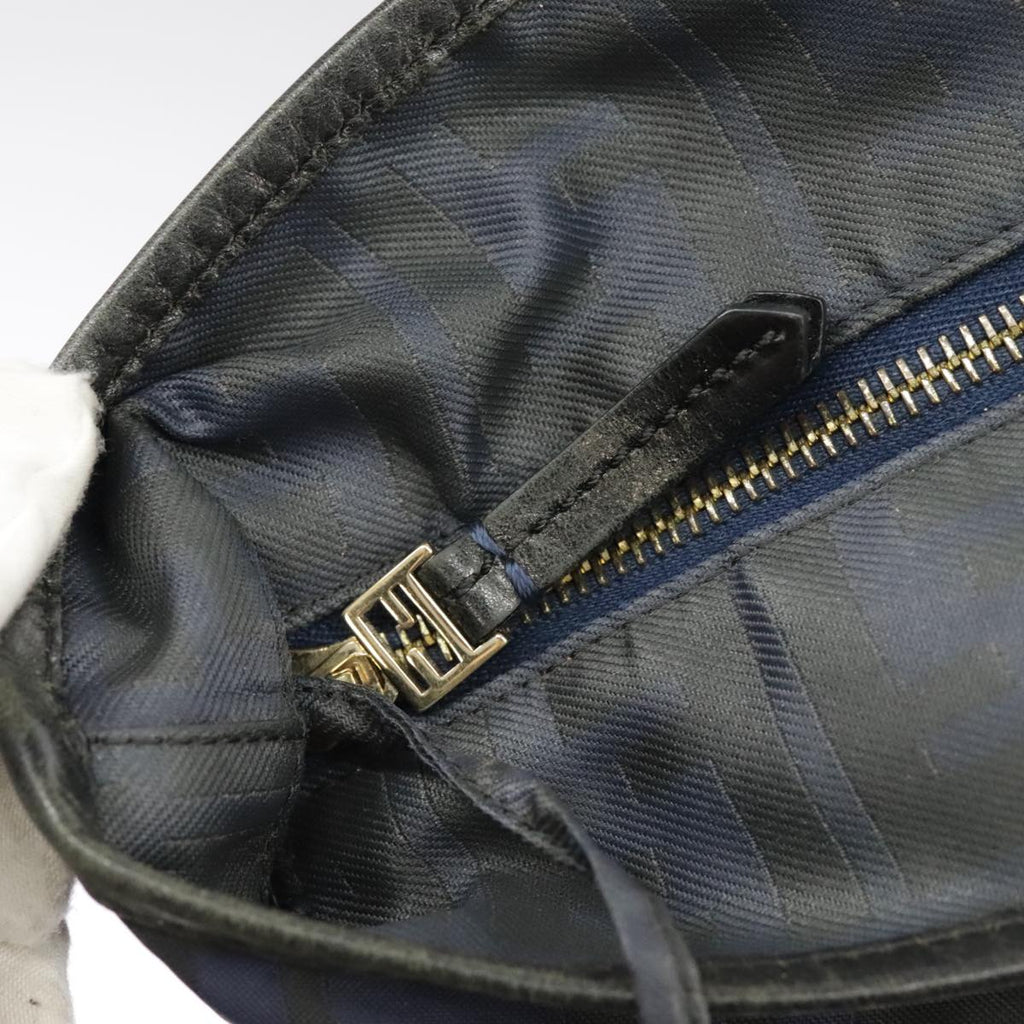 FENDI Zucca Canvas Tote Bag Gold Navy ep6478