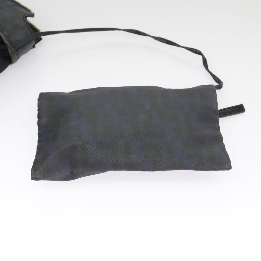 FENDI Zucca Canvas Tote Bag Gold Navy ep6478