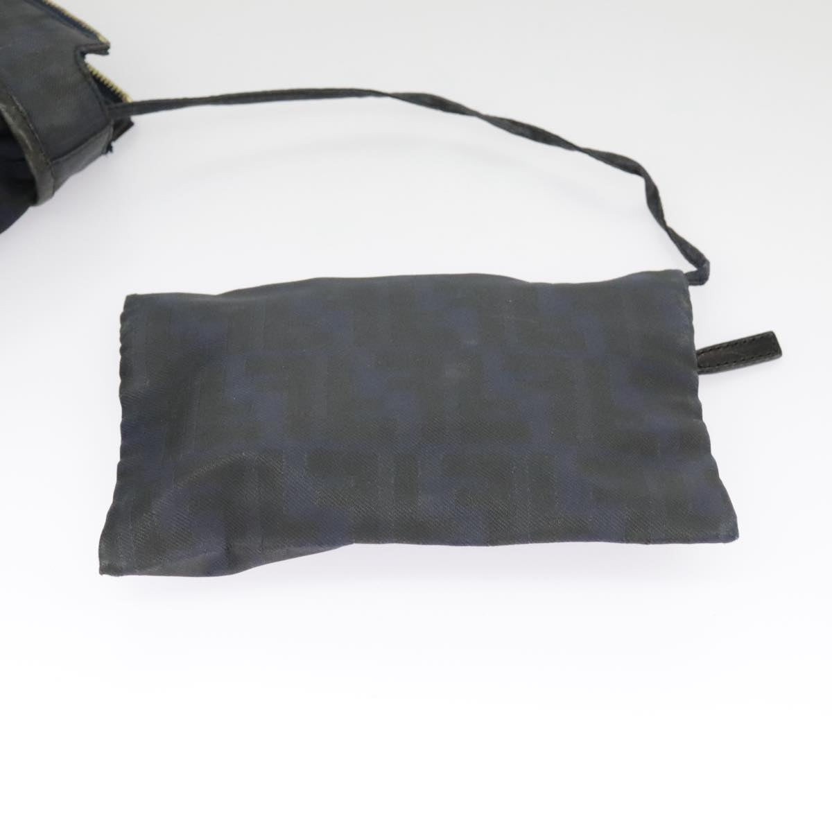 FENDI Zucca Canvas Tote Bag Gold Navy ep6478